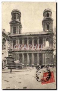 Paris - 6 - Saint Sulpice Old Postcard