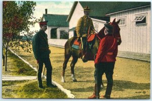 M-39246 Officers at the Macleod Barracks Macleod Alberta Canada