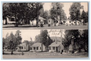 1949 Pine Tree Cabins On Daniel Webster Highway US Northumberland NH Postcard