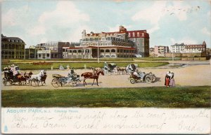 Asbury Park NJ Coleman House Horses Wagons Car Tuck Postcard G26