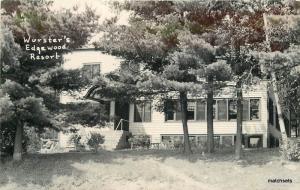 1940s Tomahawk Wisconsin Wurster's Edgewood Resort RPPC real photo 9910