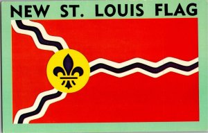 New St. Louis Flag by Theodore Sixer for Bicentennial Vintage Postcard W38