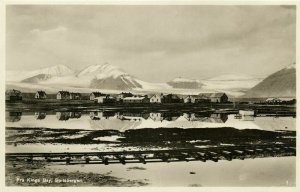 norway norge, SPITSBERGEN SVALBARD, Kings Bay, Panorama (1937) Postcard