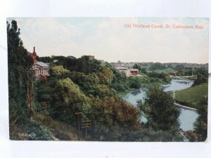 Old Welland Canal St Catherines Ontario Canada Vintage Postcard c1906