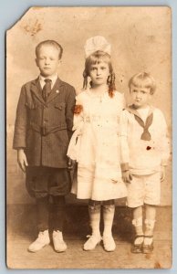 RPPC Young Children   Postcard