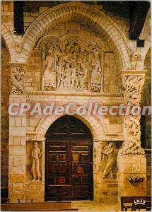 Modern Postcard Souillac (Lot) Abbey Church twelfth century interior Portal