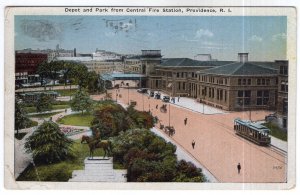 Providence, R.I., Depot and Park from Central Fire Station
