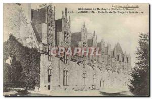 Old Postcard Josselin Details Of The Facade Interieure