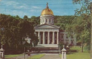State Capitol built from Vermont Marble - Montpelier VT, Vermont - pm 1955