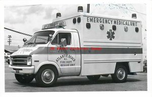 NC, Atlantic Beach, North Carolina, RPPC, 1974 Dodge Fire Department Ambulance