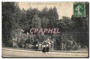 Old Postcard Bois de Boulogne La Cascade