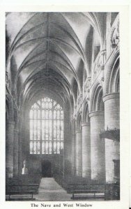 Gloucestershire Postcard - Nave and West Window - Gloucester Cathedral - TZ5688
