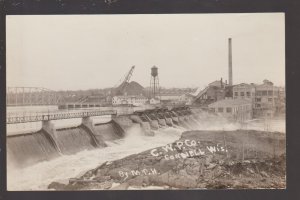 Cornell WISCONSIN RPPC c1913 DAM Power House C.W.P. CO. Wood Products WI KB