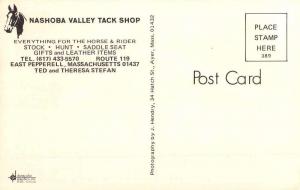 East Pepperell Massachusetts Nashoba Valley Tack Shop Vintage Postcard K64561