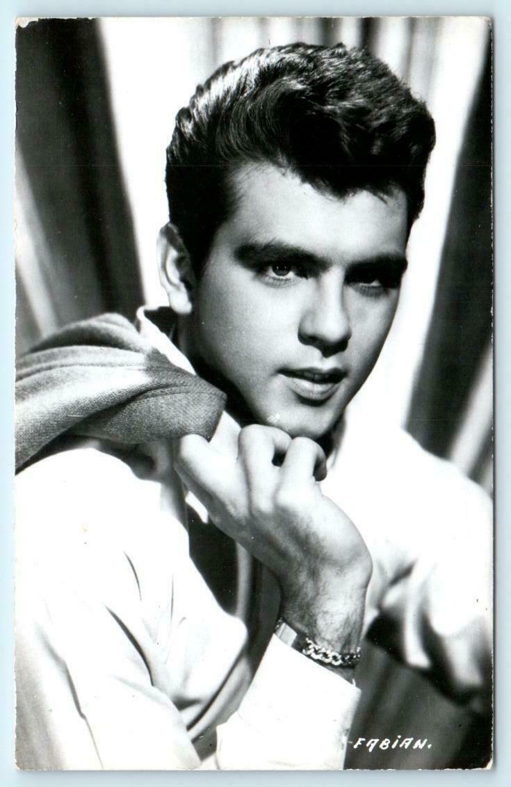 RPPC FABIAN FORTE Singer Actor TEEN IDOL ca 1950s60s Real Photo