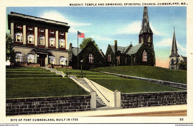 Maryland Cumberland Masonic Temple and Emmanuel Episcopal Church