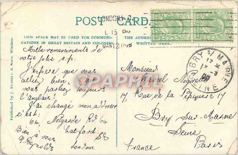 Old Postcard audience chamber Windsor Castle