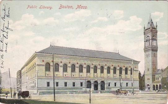 Public Library Boston Massachusetts 1906