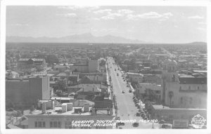 Autos Birdseye Mexico Tucson Arizona Frasher 1943 RPPC Photo Postcard 6247