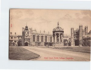 Postcard Great Court Trinity College Cambridge England