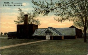 Normal IL Greenhouse SO Home c1910 Postcard