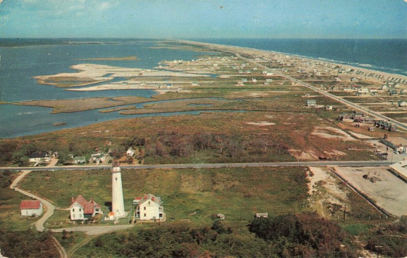 Aerial/Birdseye View of Lower Delaware Coast Mason-Dixon Line Postcard 2R3-315 