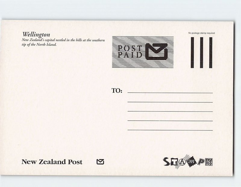 Postcard Wellington, New Zealand