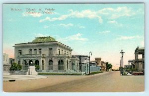 HAVANA, CUBA ~ Street Scene CALZADO del VEDADO ca 1910s    Postcard