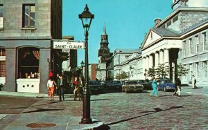 Vintage Postcard 1969 Rue Saint Claude Montreal Quebec Canada