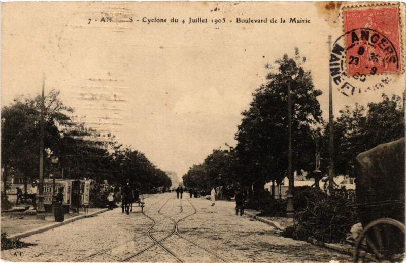 CPA Cyclone du 4 Juillet 1905 - Boulevard de la Mairie (296546)