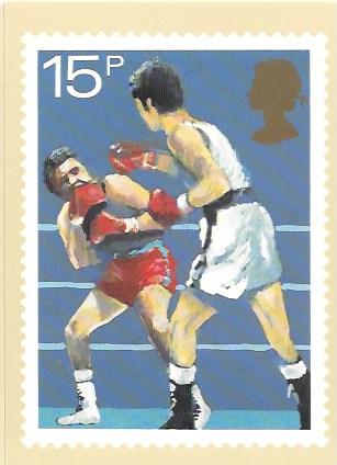England 1980. Stamp image on front, Unused. Sports - Boxing