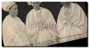 Postcard Old Ceremony Folklore Toilet girls assistant Great Procession of Our...