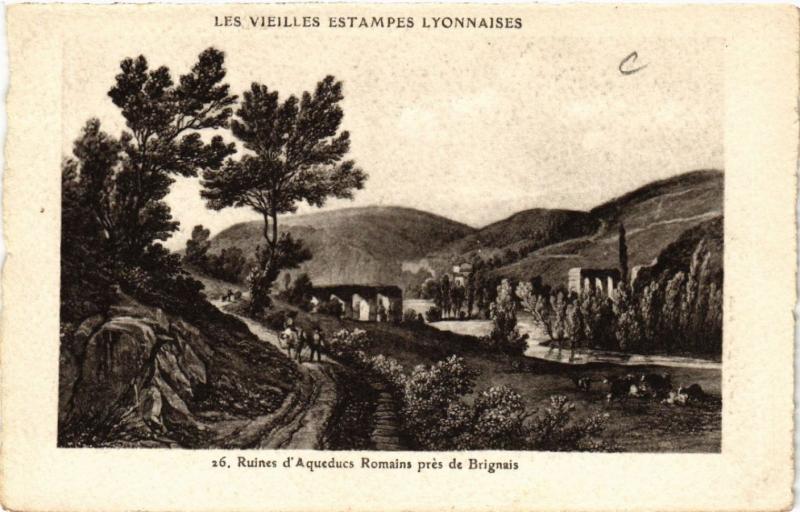 CPA Ruines d'Aqueducs Romains pres de BRIGNAIS (444119)