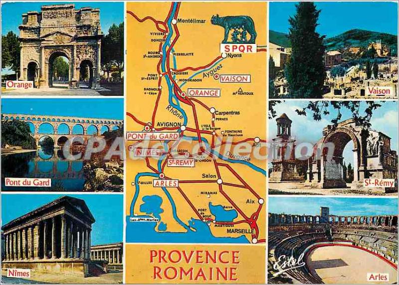 Postcard Modern Roman Provence of the end of the second century before our era