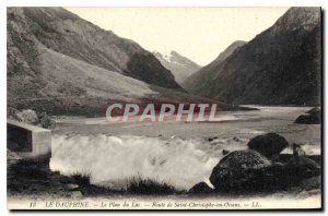 Old Postcard Plan of Lake St. Christopher Road en Oisans