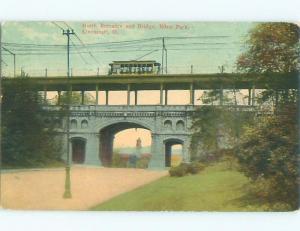 Divided-Back BRIDGE SCENE Cincinnati Ohio OH W5919