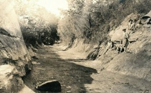 C.1905-10 RPPC Kids Dry Creek Road Boyertown, PA Postcard P165