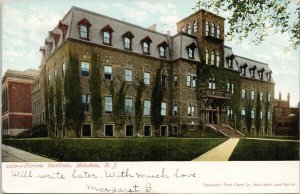 Hoboken NJ Stevens Institute c1905 Souvenir Postcard G72