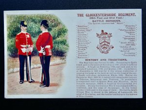 History & Tradition THE GLOUCESTERSHIRE REGIMENT Postcard by Gale & Polden No.63