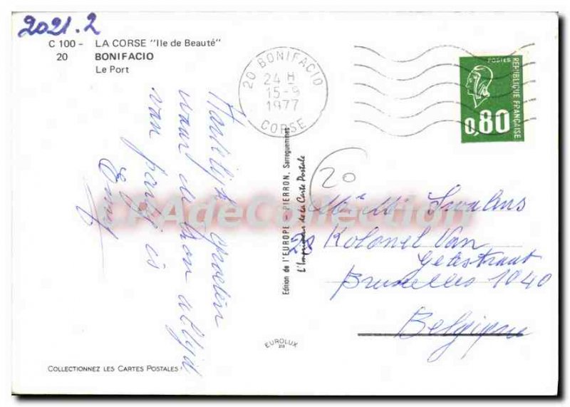 Postcard Modern Bonifacio Port