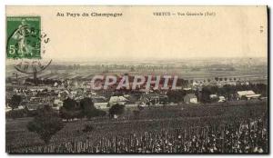 Old Postcard in the Land of Champagne Virtues Vue Generale