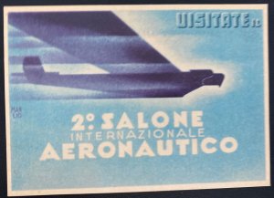 Mint Italy Picture POSTCARD Second International Aeronautic Fair