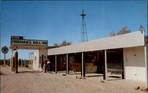 Casa Grande Arizona AZ Freeman's Roll-Inn Texaco Gas Station Vintage Postcard