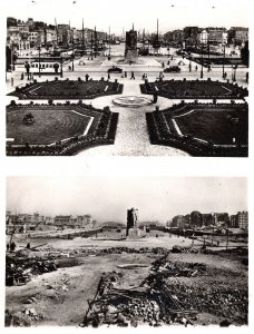 VINTAGE CONTINENTAL SIZE POSTCARD REAL PHOTO VIEWS OF LE HAVRE FRANCE c. 1930s