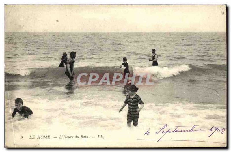 Old Postcard The Home The Bath Time