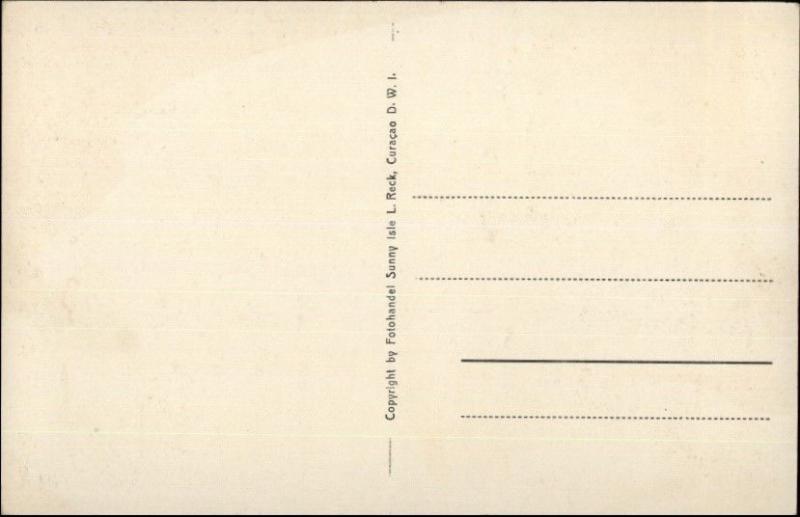 Curacao DWI Native Black Men Mounta St. Christoffel c1910 Postcard EXC COND