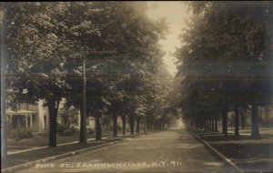 Franklinville NY Pine St. c1910 Real Photo Postcard