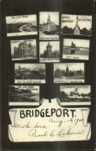 Bridgeport CT Multi View c1905 Postcard