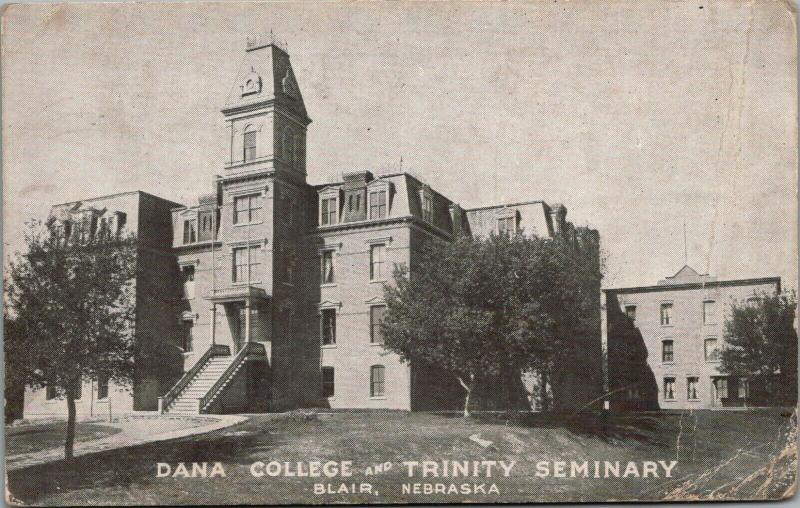 Blair NE~2nd Empire Dana College, Trinity Seminary~Mansard Roof~Widows Walk 1913 