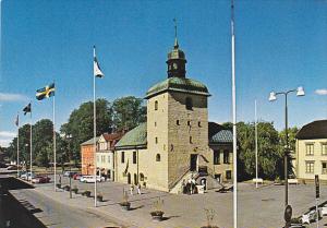 Sweden Vadstena Torget med Radhuset